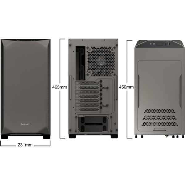 Be Quiet! BG036 - Tower - PC - Grau - ATX - Mini-ATX - Mini-ITX - ABS Synthetik - Stahl - 19 cm – Bild 2
