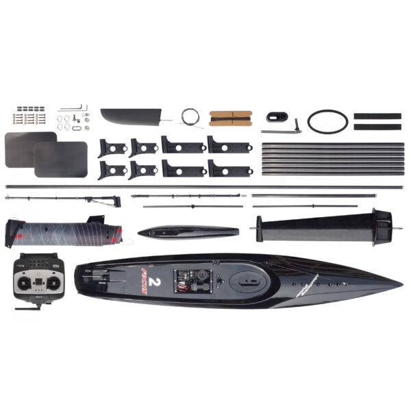 Amewi Focus V2 - Betriebsbereit (RTR) - Schwarz - Grau - Rot - Boot - Elektromotor - 2.4 GHz - 170 mm