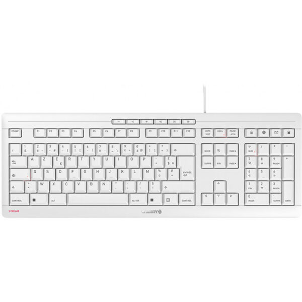 Cherry JK-8500 - Standard - USB - Mechanischer Switch - AZERTY - Weiß