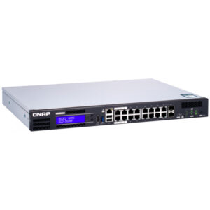 QNAP QGD-1600P - Managed - Gigabit Ethernet (10/100/1000) - Vollduplex - Power over Ethernet (PoE) - Rack-Einbau - 1U
