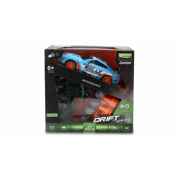 Amewi Drift Sport Car 1 24 gruen 4WD 2.4 GHz Fernsteuerung – Bild 6