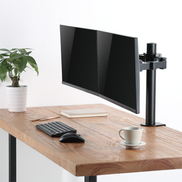 LogiLink 2-Fach Monitorhalterung 17 - 32''Ärmlaenge verstellbar