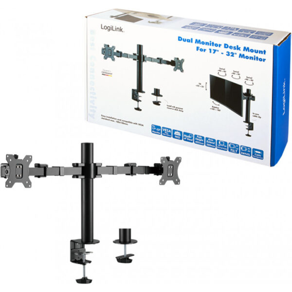 LogiLink 2-Fach Monitorhalterung 17 - 32''Ärmlaenge verstellbar – Bild 5