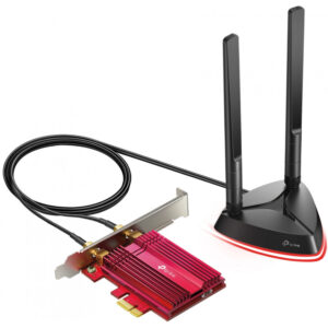 TP-LINK Archer TX3000E - Eingebaut - Kabellos - PCI Express - WLAN / Bluetooth - 2402 Mbit/s - Schwarz - Rot