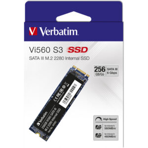 Verbatim Vi560 256 GB Memoria SSD interna SATA M.2 2280 M.2 SATA 6 Gb/s Dettaglio 49362 - Solid State Disk - Serial ATA