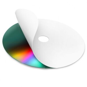 MediaRange CD/DVD/Blu-ray Labels, 15-118 mm, Weiß, Glossy, 100 Stück