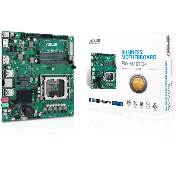 ASUS MB ASUS Intel 1700 PRO H610T D4-CSM – Bild 2