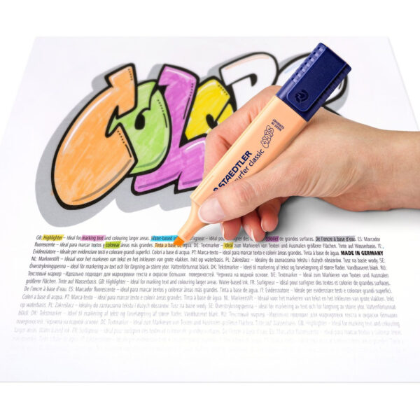 STAEDTLER 364 C - 10 Stück(e) - Schwarz - Braun - Hellblau - Hellgrau - Limette - Minze - Pfirsich - Pink - Violett - Gelb - Meißel - Polypropylen (PP) - 1 mm - 5 mm – Bild 3