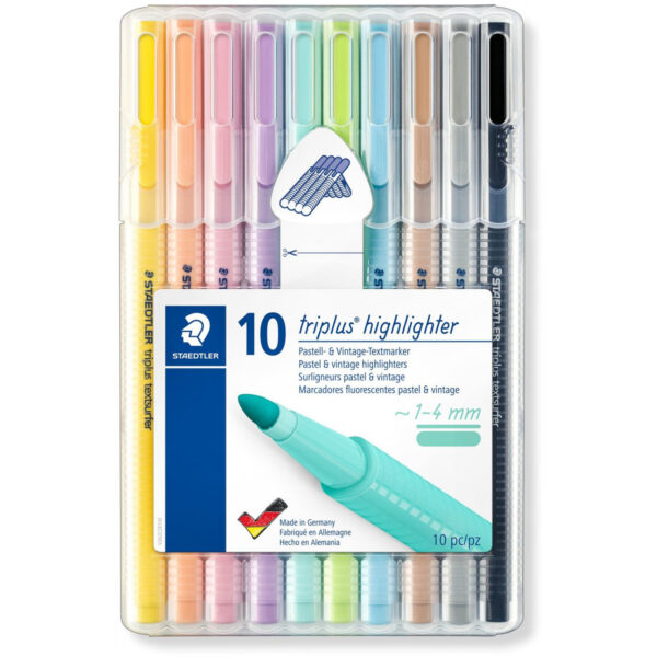 STAEDTLER 362 C - 10 Stück(e) - Schwarz - Braun - Hellblau - Hellgrau - Limette - Minze - Pfirsich - Pink - Violett - Gelb - Rundspitze - Polypropylen (PP) - 1 mm - 4 mm – Bild 5