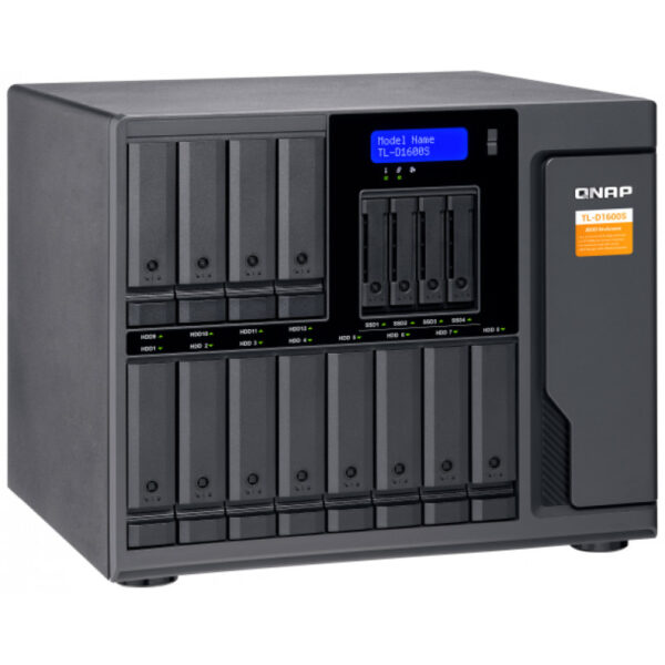 QNAP TL-D1600S - HDD / SSD-Gehäuse - 2.5/3.5 Zoll - Serial ATA II - Serial ATA III - 6 Gbit/s - Hot-Swap - Schwarz - Grau – Bild 3