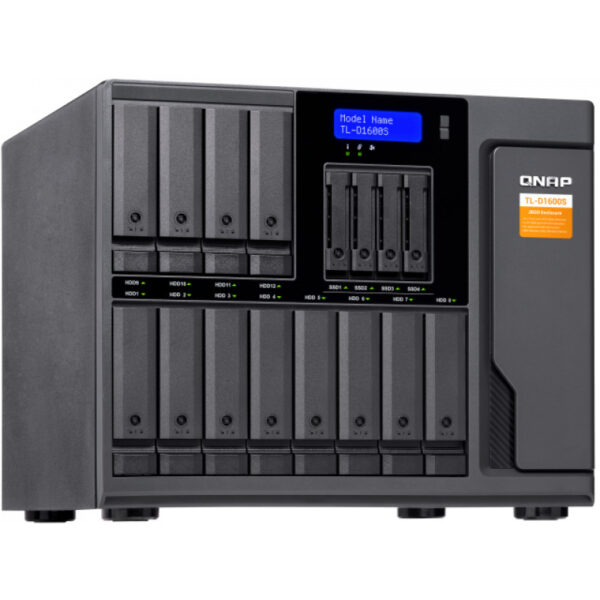 QNAP TL-D1600S - HDD / SSD-Gehäuse - 2.5/3.5 Zoll - Serial ATA II - Serial ATA III - 6 Gbit/s - Hot-Swap - Schwarz - Grau – Bild 6