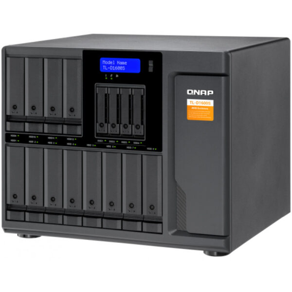QNAP TL-D1600S - HDD / SSD-Gehäuse - 2.5/3.5 Zoll - Serial ATA II - Serial ATA III - 6 Gbit/s - Hot-Swap - Schwarz - Grau – Bild 7