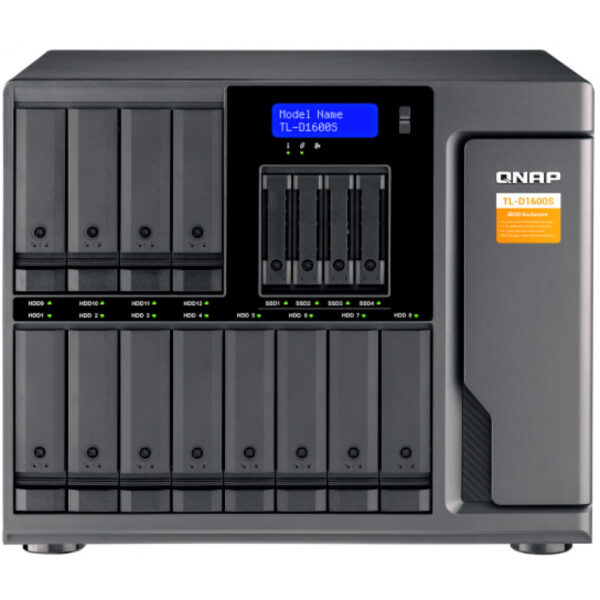 QNAP TL-D1600S - HDD / SSD-Gehäuse - 2.5/3.5 Zoll - Serial ATA II - Serial ATA III - 6 Gbit/s - Hot-Swap - Schwarz - Grau – Bild 9