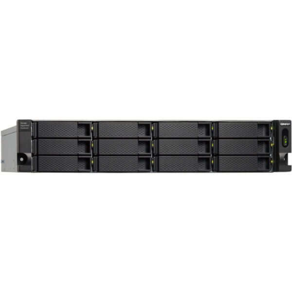 QNAP TL-R1200C-RP - HDD / SSD-Gehäuse - 2.5/3.5 Zoll - Serial ATA III - 6 Gbit/s - Rack-Einbau - Schwarz - Grau – Bild 3