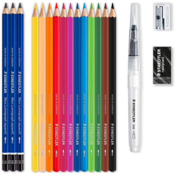 STAEDTLER 146 10C - Schwarz - Blau - Bordeaux - Braun - Grün - Hellblau - Hellgrün - Malve - Orange - Pfirsich - Rot - Gelb - 15 Stück(e) – Bild 2
