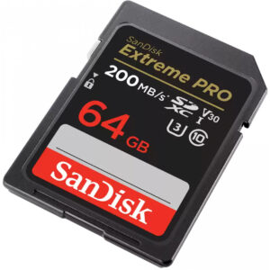 SanDisk Extreme PRO 64GB SDHC Memory Card 200MB/s 90MB/s UHS-I Class 10 U3 V30