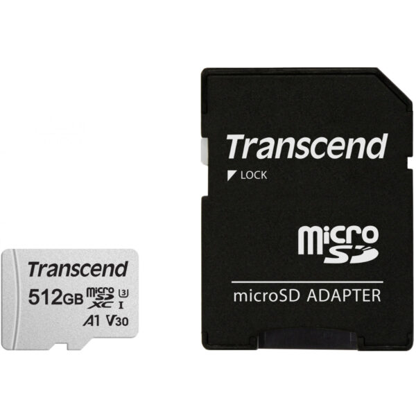 Transcend 300S - 512 GB - MicroSDXC - NAND - 95 MB/s - 40 MB/s - Class 3 (U3)