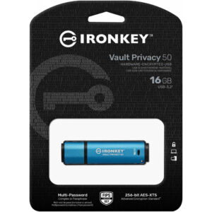 Kingston 16GB IronKey Vault Privacy 50 AES-256 Encrypted FIPS 197 - USB-Stick