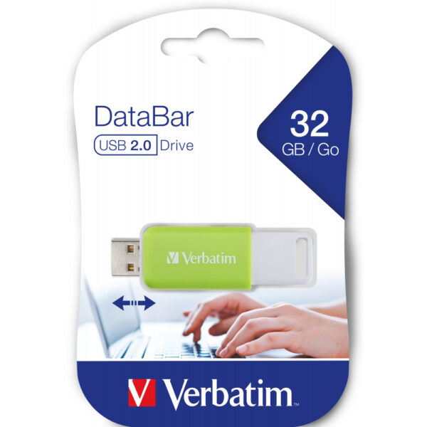 Verbatim DataBar USB 2.0 32GB Green - USB-Stick - 32 GB – Bild 2