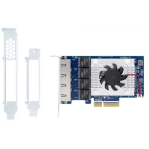 QNAP QXG-5G4T-111C - Eingebaut - Verkabelt - PCIe - Ethernet - 5000 Mbit/s - Blau