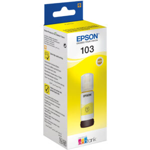 Epson 103 EcoTank Yellow ink bottle (WE) - Gelb - Epson - Epson L5190 / L3156 / L3151 / L3150 / EcoTank L3110 - 65 ml - Tintenstrahl - Indonesien