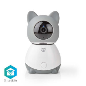 Smartlife Innenkamera | WLAN | Full HD 1080p | Pan tilt | Cloud / MicroSD | mit Bewegungssensor | Nachtsicht | Android™ / IOS | Grau / Weiss