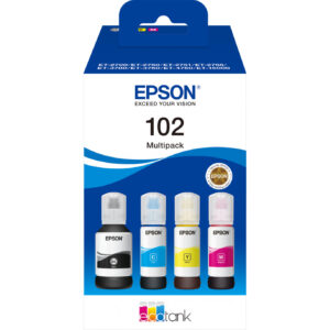 Epson 102 EcoTank 4-colour Multipack - Schwarz - Cyan - Magenta - Gelb - Epson - EcoTank ET-4750 Unlimited EcoTank ET-4750 EcoTank ET-3750 Unlimited EcoTank ET-3750 EcoTank... - 127 ml - 70 ml - Tintenstrahl