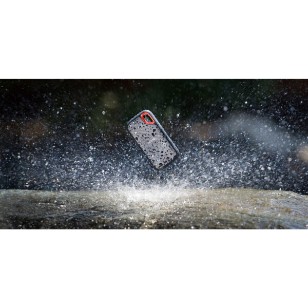 SanDisk Extreme Portable SSD externe SSD 1 TB (externe Festplatte mit SSD Technologie 2,5 Zoll, 1050 MB/s Lesen, 1000 MB/s Schreiben, stoßfest, AES-Verschlüsselung, wasser- und staubfest) grau – Bild 4