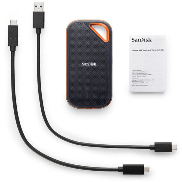 SanDisk Extreme PRO Portable - 2000 GB - USB Typ-C - 3.2 Gen 2 (3.1 Gen 2) - 2000 MB/s - Passwortschutz - Schwarz – Bild 2