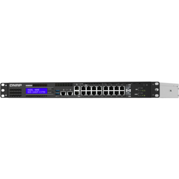 QNAP QGD-1602P - Managed - 2.5G Ethernet - Vollduplex - Power over Ethernet (PoE) - Rack-Einbau – Bild 5