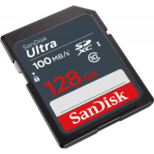 SanDisk Ultra - 128 GB - SDXC - UHS-I - 100 MB/s - Schwarz