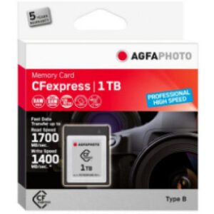 AgfaPhoto CFexpress Professional - 1000 GB - CFexpress - NAND - 1700 MB/s - 1400 MB/s - Kältebeständig - Hitzebeständig - Schockresistent - Röntgensicher
