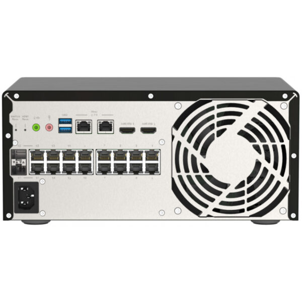 QNAP QGD-3014-16PT-8G - Managed - Gigabit Ethernet (10/100/1000) - Vollduplex - Power over Ethernet (PoE) - Rack-Einbau – Bild 3