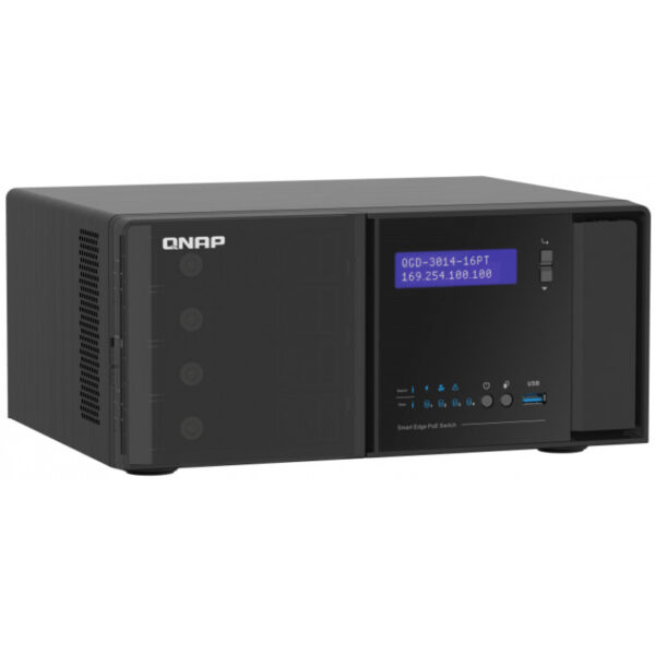 QNAP QGD-3014-16PT-8G - Managed - Gigabit Ethernet (10/100/1000) - Vollduplex - Power over Ethernet (PoE) - Rack-Einbau – Bild 4