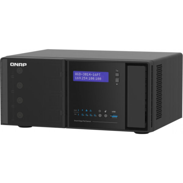 QNAP QGD-3014-16PT-8G - Managed - Gigabit Ethernet (10/100/1000) - Vollduplex - Power over Ethernet (PoE) - Rack-Einbau – Bild 5