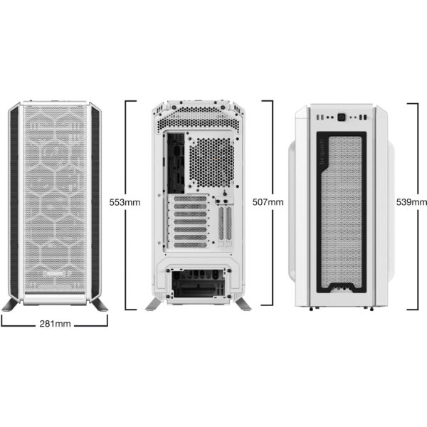 Be Quiet! Silent Base 802 White - Midi Tower - PC - Weiß - ATX - EATX - micro ATX - Mini-ITX - Acrylnitril-Butadien-Styrol (ABS) - Stahl - 18,5 cm – Bild 6