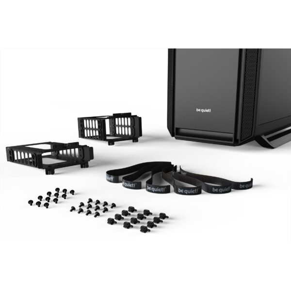 Be Quiet! Silent Base 802 Window Black - Midi Tower - PC - Schwarz - ATX - EATX - micro ATX - Mini-ITX - Acrylnitril-Butadien-Styrol (ABS) - Stahl - 18,5 cm