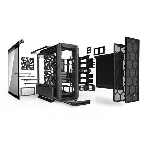 Be Quiet! Silent Base 802 Window Black - Midi Tower - PC - Schwarz - ATX - EATX - micro ATX - Mini-ITX - Acrylnitril-Butadien-Styrol (ABS) - Stahl - 18,5 cm – Bild 3
