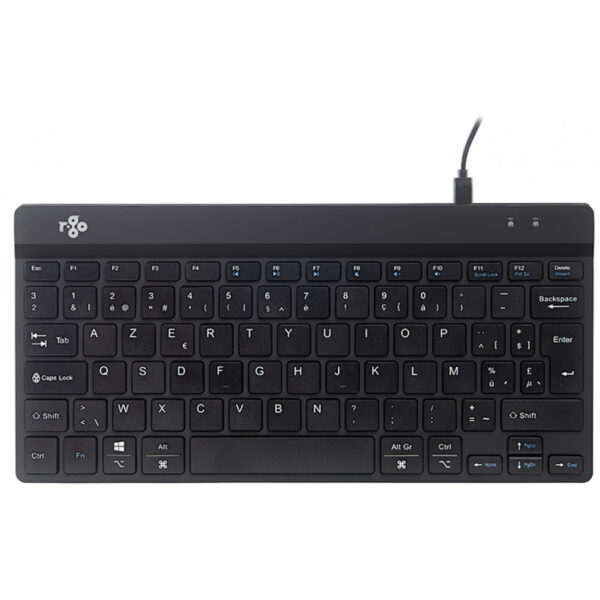 R-Go Compact Break Tastatur - AZERTY (BE) - schwarz - kabelgebunden – Bild 2