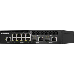 QNAP QSW-M2108R-2C - Managed - L2 - 2.5G Ethernet (100/1000/2500) - Vollduplex - Power over Ethernet (PoE) - Rack-Einbau