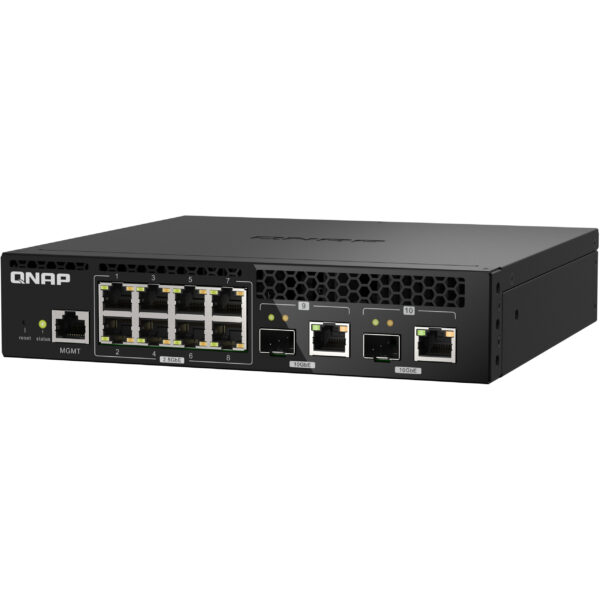 QNAP QSW-M2108R-2C - Managed - L2 - 2.5G Ethernet (100/1000/2500) - Vollduplex - Power over Ethernet (PoE) - Rack-Einbau – Bild 5