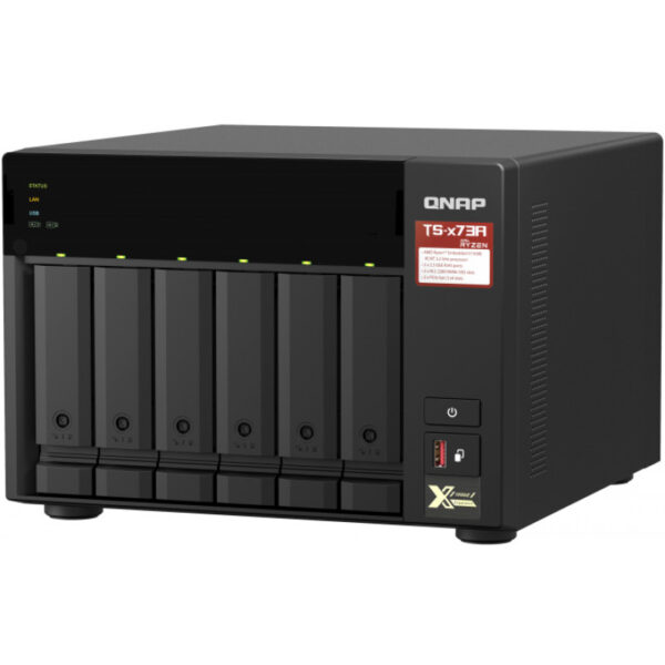 QNAP TS-673A - NAS - Tower - AMD Ryzen - V1500B - Schwarz – Bild 2