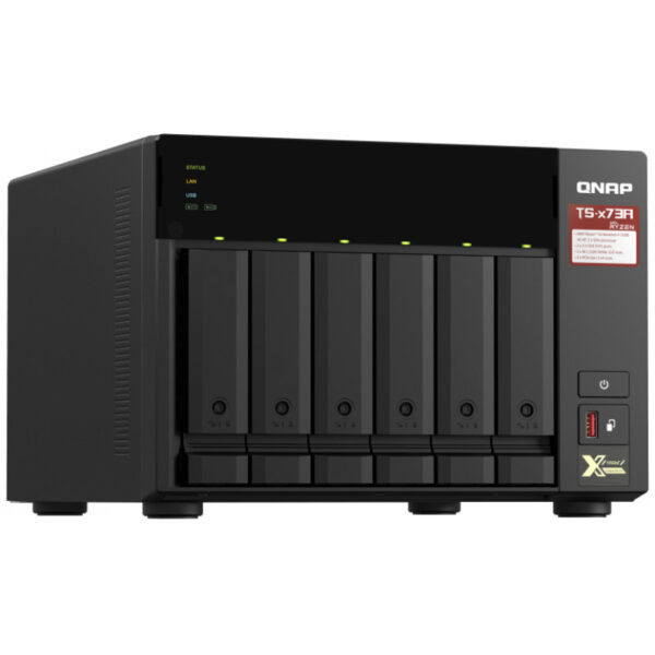 QNAP TS-673A - NAS - Tower - AMD Ryzen - V1500B - Schwarz – Bild 4