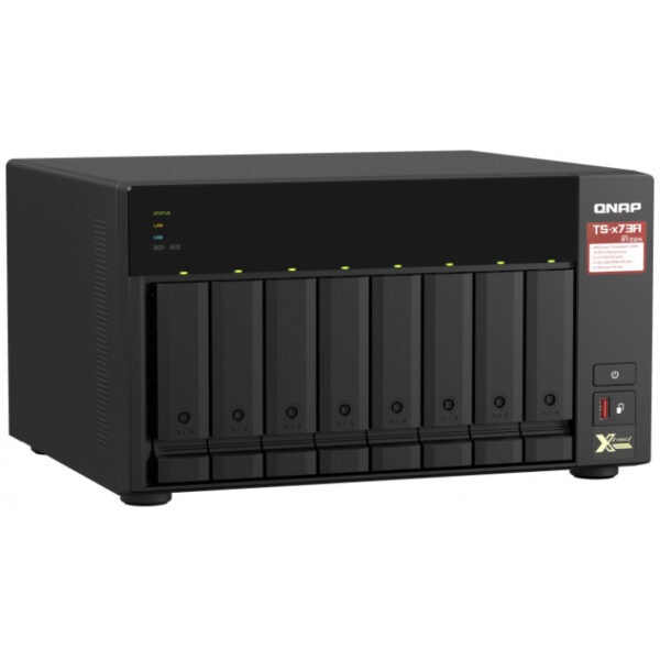 QNAP TS-873A - NAS - Tower - Ryzen Embedded - V1500B - Schwarz – Bild 2
