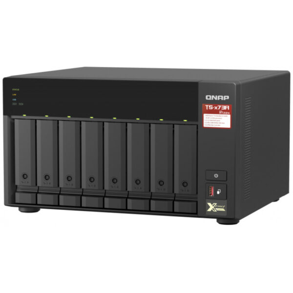 QNAP TS-873A - NAS - Tower - Ryzen Embedded - V1500B - Schwarz – Bild 3