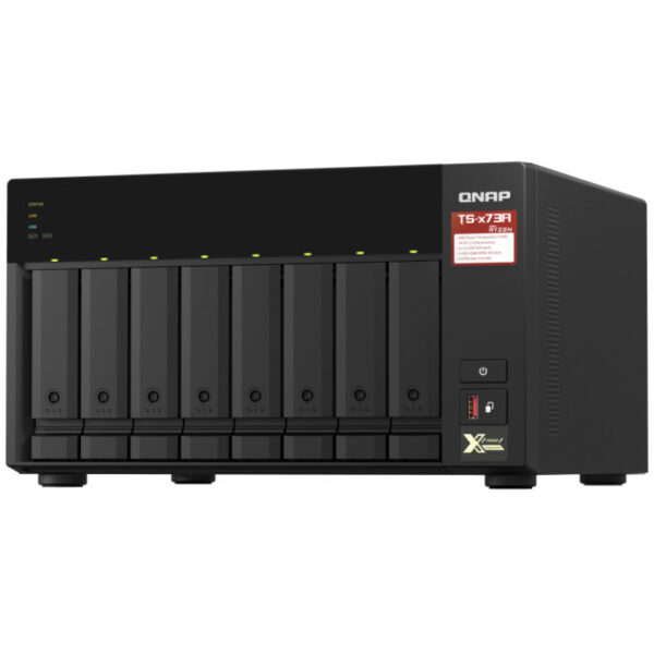 QNAP TS-873A - NAS - Tower - Ryzen Embedded - V1500B - Schwarz – Bild 4