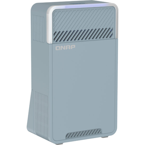 QNAP QMiro-201W - Wi-Fi 5 (802.11ac) - Dual-Band (2,4 GHz/5 GHz) - Eingebauter Ethernet-Anschluss - Blau - Tabletop-Router – Bild 2