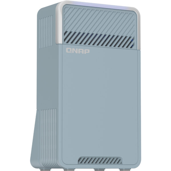 QNAP QMiro-201W - Wi-Fi 5 (802.11ac) - Dual-Band (2,4 GHz/5 GHz) - Eingebauter Ethernet-Anschluss - Blau - Tabletop-Router – Bild 3