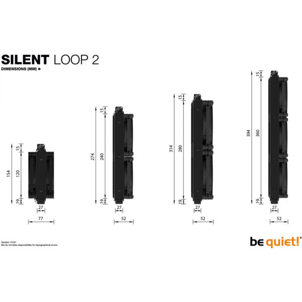 Be Quiet! SILENT LOOP 2 360mm - All-in-One-Flüssigkeitskühler - 12 cm - Schwarz – Bild 4