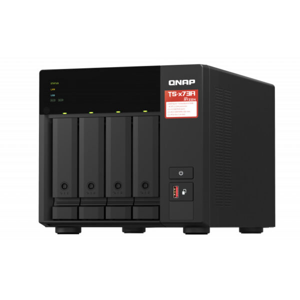 QNAP TS-473A - NAS - Tower - Ryzen Embedded - V1500B - Schwarz